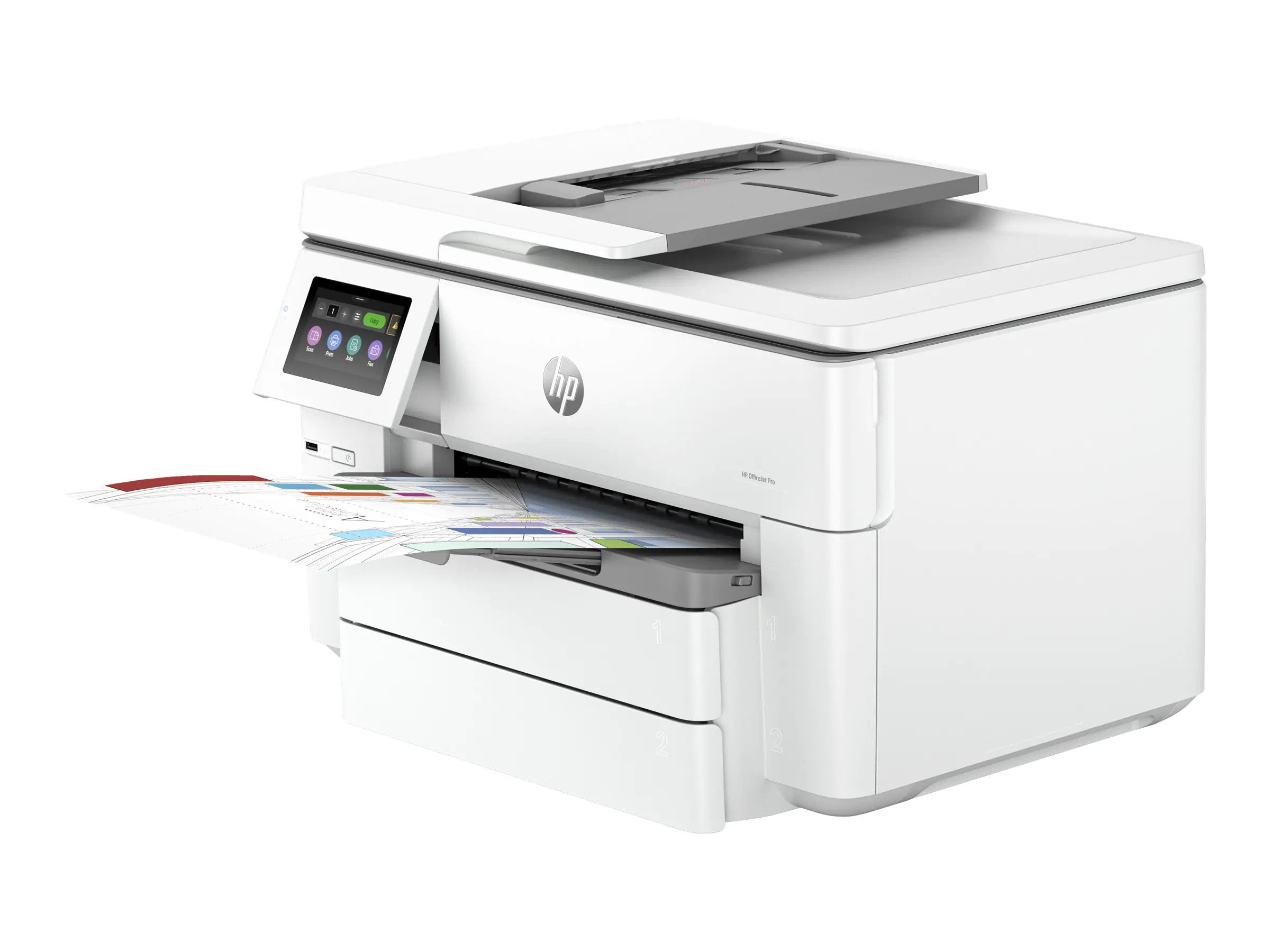HP Officejet Pro 9730e Wide Format All-in-One - Multifunktionsdrucker - Farbe - Tintenstrahl - A3/Ledger (297 x 432 mm) (Original) - A3 (Medien) - bis zu 18 Seiten/Min. (Kopieren) - bis zu 22 Seiten/Min. (Drucken) - 250 Blatt - USB 2.0, LAN, Wi-Fi(ac), US HP Officejet Pro 9730e Wide Format All-in-One - Multifunktionsdrucker - Farbe - Tintenstrahl - A3/Ledger (297 x 432 mm) (Original) - A3 (Medien) - bis zu 18 Seiten/Min. (Kopieren) - bis zu 22 Seiten/Min. (Drucken) - 250 Blatt - USB 2.0, LAN, Wi-Fi(ac), US