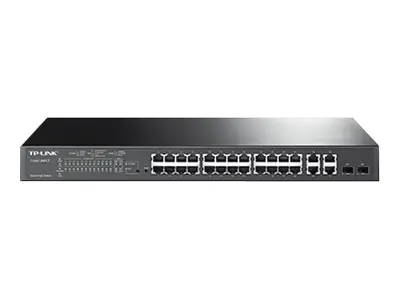 TP-LINK Smart PoE Switch T1500-28PCT - Switch - 24 x 10/100 (PoE) + 2 x SFP + 4 x 10/100/1000 - an Rack montierbar - PoE TP-LINK Smart PoE Switch T1500-28PCT - Switch - 24 x 10/100 (PoE) + 2 x SFP + 4 x 10/100/1000 - an Rack montierbar - PoE