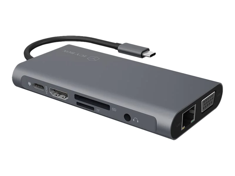 ICY BOX IB-DK4040-CPD - Dockingstation - USB-C - VGA, HDMI ICY BOX IB-DK4040-CPD - Dockingstation - USB-C - VGA, HDMI
