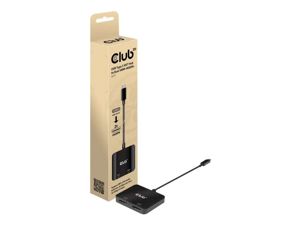 Club 3D CSV-1556 MST Hub - Video-Verteiler - 2 x HDMI - Desktop