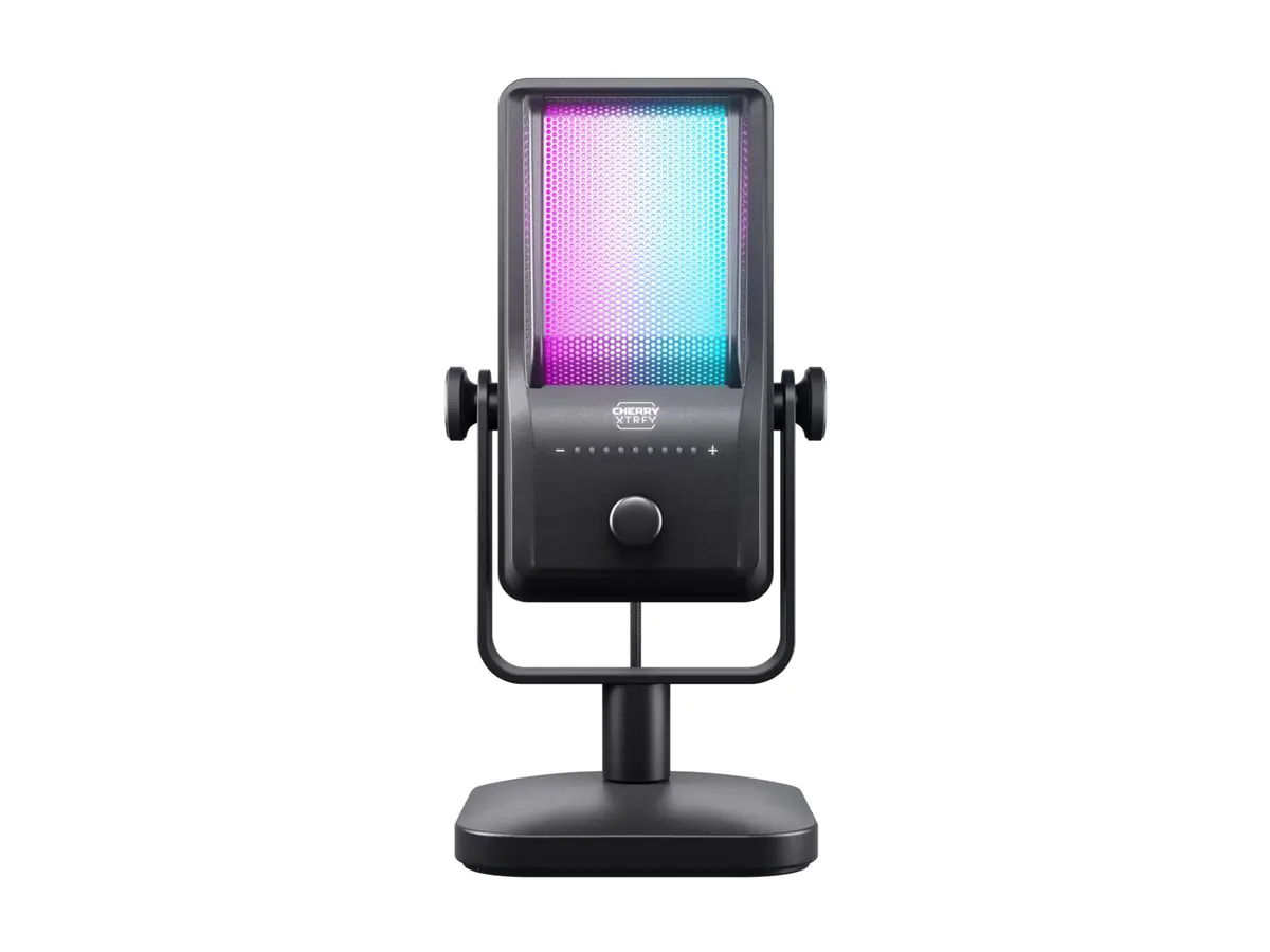 Cherry XTRFY Ngale R - Mikrofon - USB - Schwarz CX-NGALE-R-RGB-BLACK