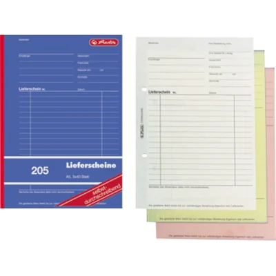Herlitz Lieferschein 205 883546 DIN A5 sd 3x40Blatt Herlitz Lieferschein 205 883546 DIN A5 sd 3x40Blatt