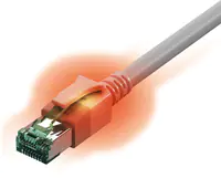 EasyLan Sacon 442621,05, 0,5 m, Cat6a, S/FTP (S-STP), RJ-45, RJ-45, Grau