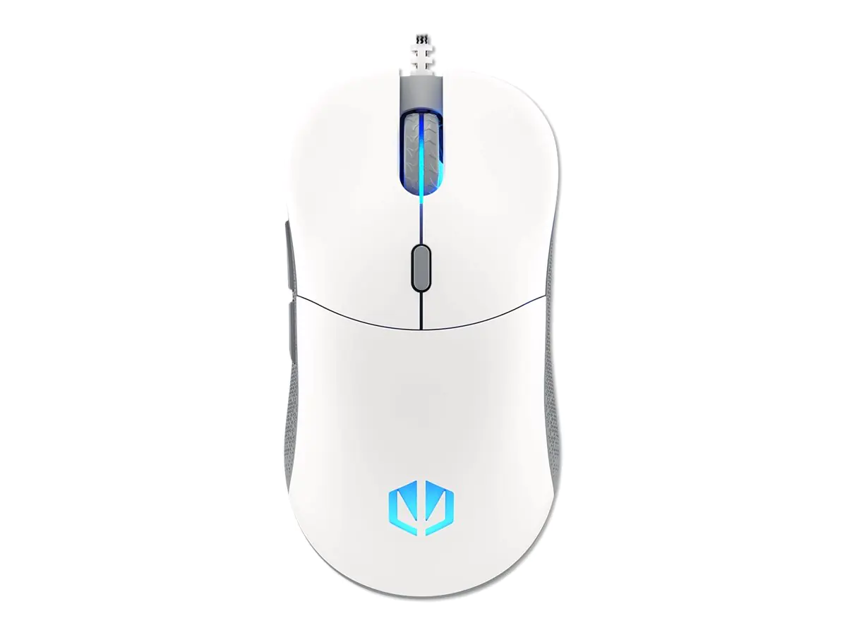 Endorfy GEM Plus Onyx - Maus - optisch - 6 Tasten - kabelgebunden - USB-A - weiß - retail