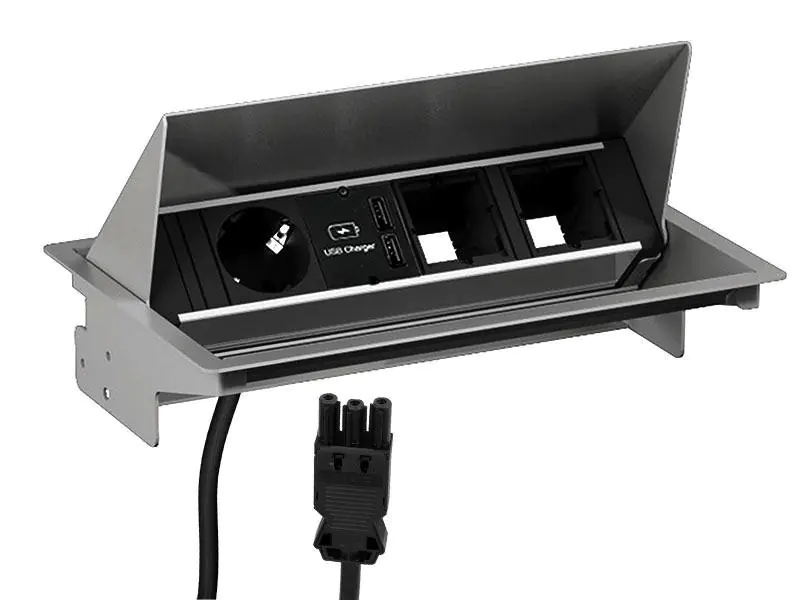 Bachmann CONEO - Steckdosenleiste - Eingabe, Eingang GST18 - Ausgangsanschlüsse: 1 (Stromversorgung, 2 x USB) 900.408