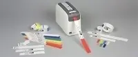 Zebra Z-Band Direct - Polypropylen (PP) - permanenter Acrylklebstoff - perforiert - 6 mil - orange, Fühlmarke schwarz - 25.4 x 279.4 mm 1200 Stck. (6 Rolle(n) x 200) Armbänder - für Zebra HC100, HC100 Patient I.D. Solution