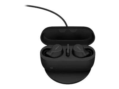 Jabra Evolve2 Buds MS - True Wireless-Kopfhörer mit Mikrofon - im Ohr - Bluetooth - aktive Rauschunterdrückung - Adapter USB-A via Bluetooth - Geräuschisolierung - Schwarz - Zertifiziert für Microsoft Teams Jabra Evolve2 Buds MS - True Wireless-Kopfhörer mit Mikrofon - im Ohr - Bluetooth - aktive Rauschunterdrückung - Adapter USB-A via Bluetooth - Geräuschisolierung - Schwarz - Zertifiziert für Microsoft Teams
