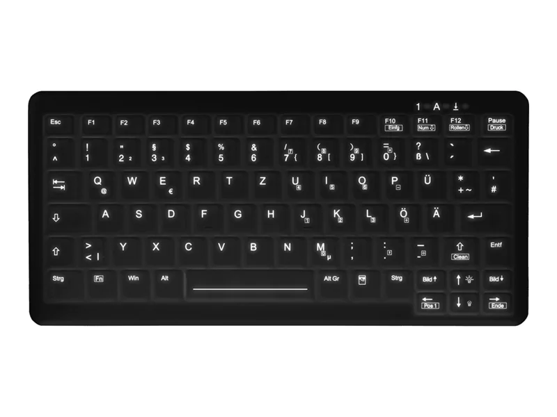 Active Key MedicalKey AK-C4110 - Tastatur - komplett versiegelt, IP68 - USB - QWERTZ - Deutsch - Schwarz