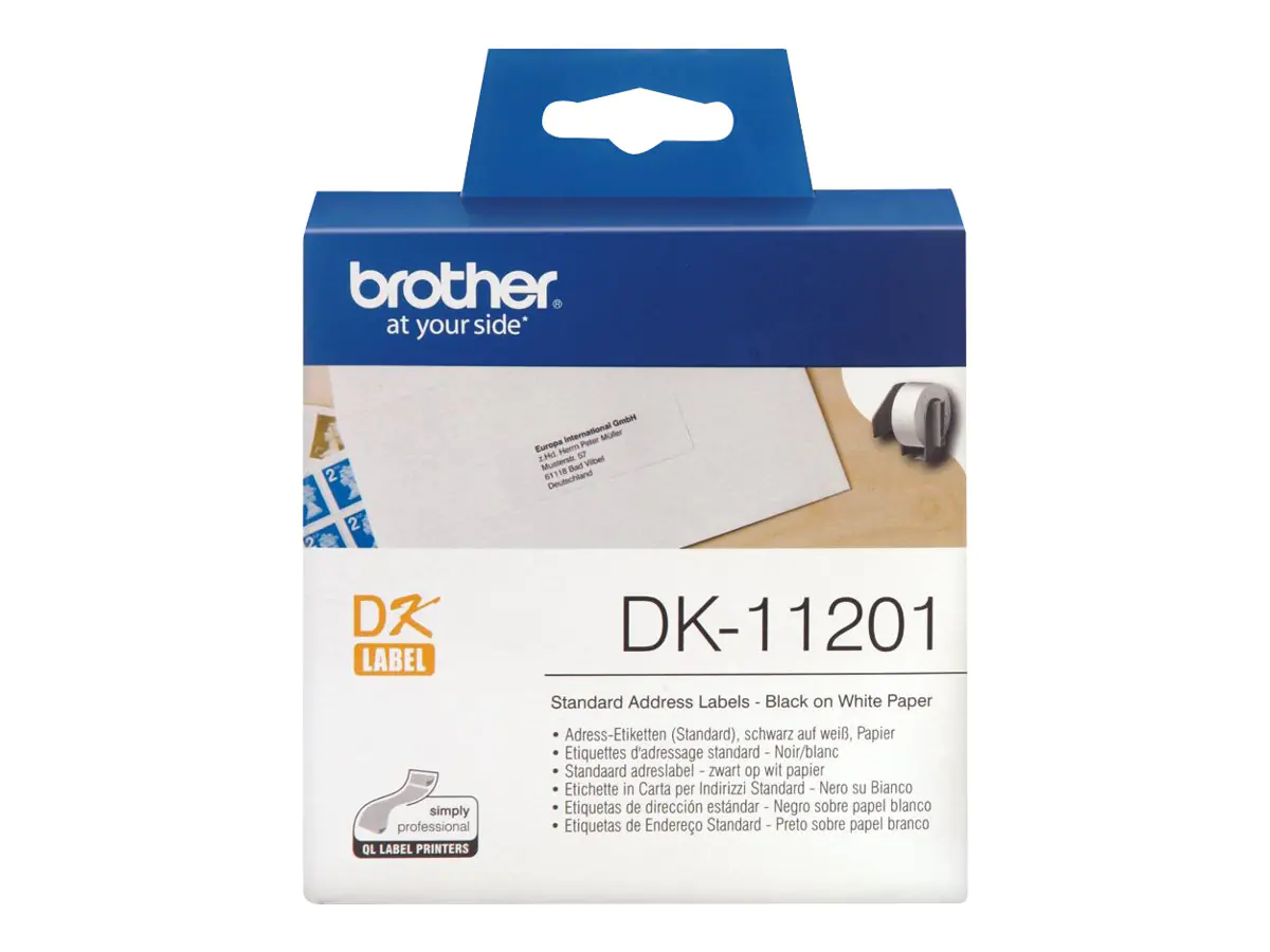 Brother DK-11201 - Schwarz auf Weiß - 29 x 90 mm 400 Etikett(en) (1 Rolle(n) DK11201