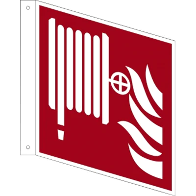 Hinweisschild Löschschlauch ISO 7010/F002 200x200mm PVC Hinweisschild Löschschlauch ISO 7010/F002 200x200mm PVC