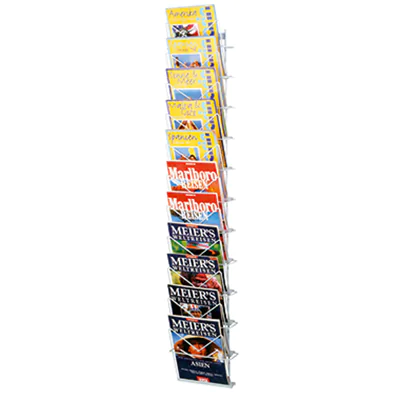 Kerkmann Zeitschriften-Wandhalter 6502 11Fächer 26x140cm lichtgrau Kerkmann Zeitschriften-Wandhalter 6502 11Fächer 26x140cm lichtgrau