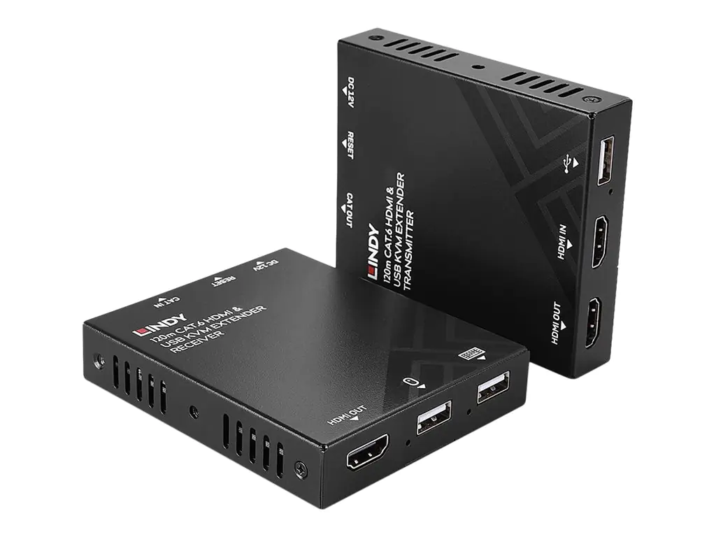LINDY - Video/Audio/USB-Verlängerungskabel - HDMI - über CAT 6 - bis zu 120 m LINDY - Video/Audio/USB-Verlängerungskabel - HDMI - über CAT 6 - bis zu 120 m