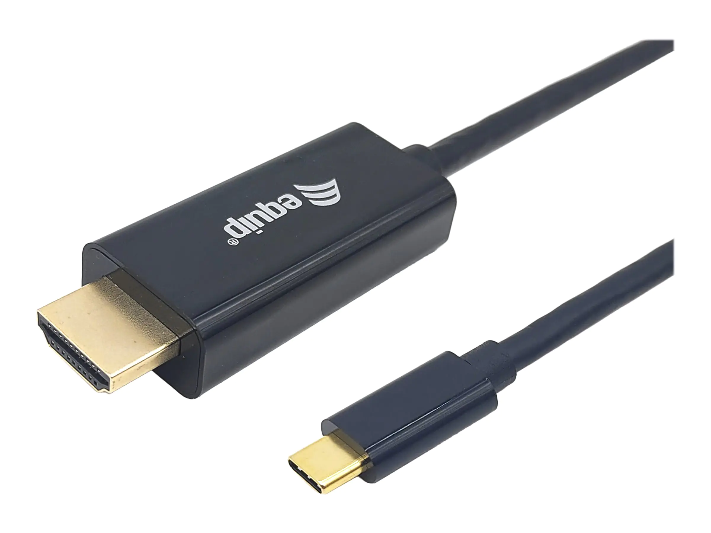 Equip Adapterkabel - USB-C männlich zu HDMI männlich - 2 m - Schwarz - 4K30Hz (3840 x 2160) 133412