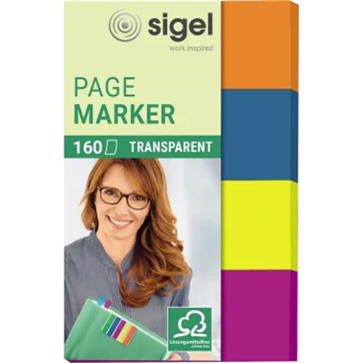 SIGEL Haftmarker HN614 50x80mm farbig sortiert 4 St./Pack. SIGEL Haftmarker HN614 50x80mm farbig sortiert 4 St./Pack.