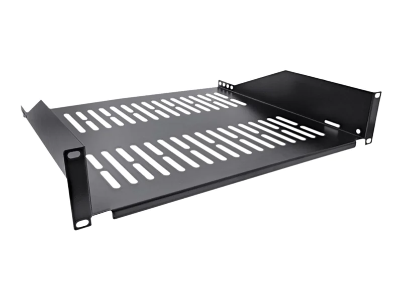 InLine 19" Fachboden - 400mm - 20kg - 2HE - RAL 9005 schwarz 19111K