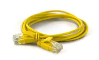 WANTEC 7282 - 0,2 m - Cat6a - U/UTP (UTP) - RJ-45 - RJ-45 - Gelb