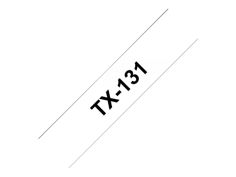Brother Schwarz auf durchsichtig - Rolle (1,2 cm x 8 m) TX131