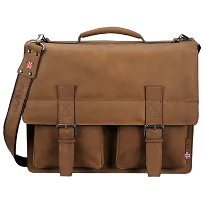 Pride & Soul Aktentasche EARL 47132 42x34x17cm Echtleder braun Pride & Soul Aktentasche EARL 47132 42x34x17cm Echtleder braun