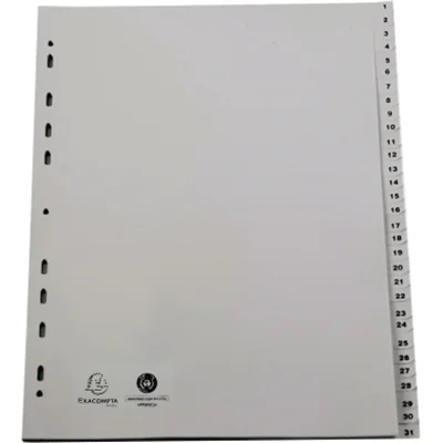 Exacompta 2931E, Grau, Polypropylen (PP), A4