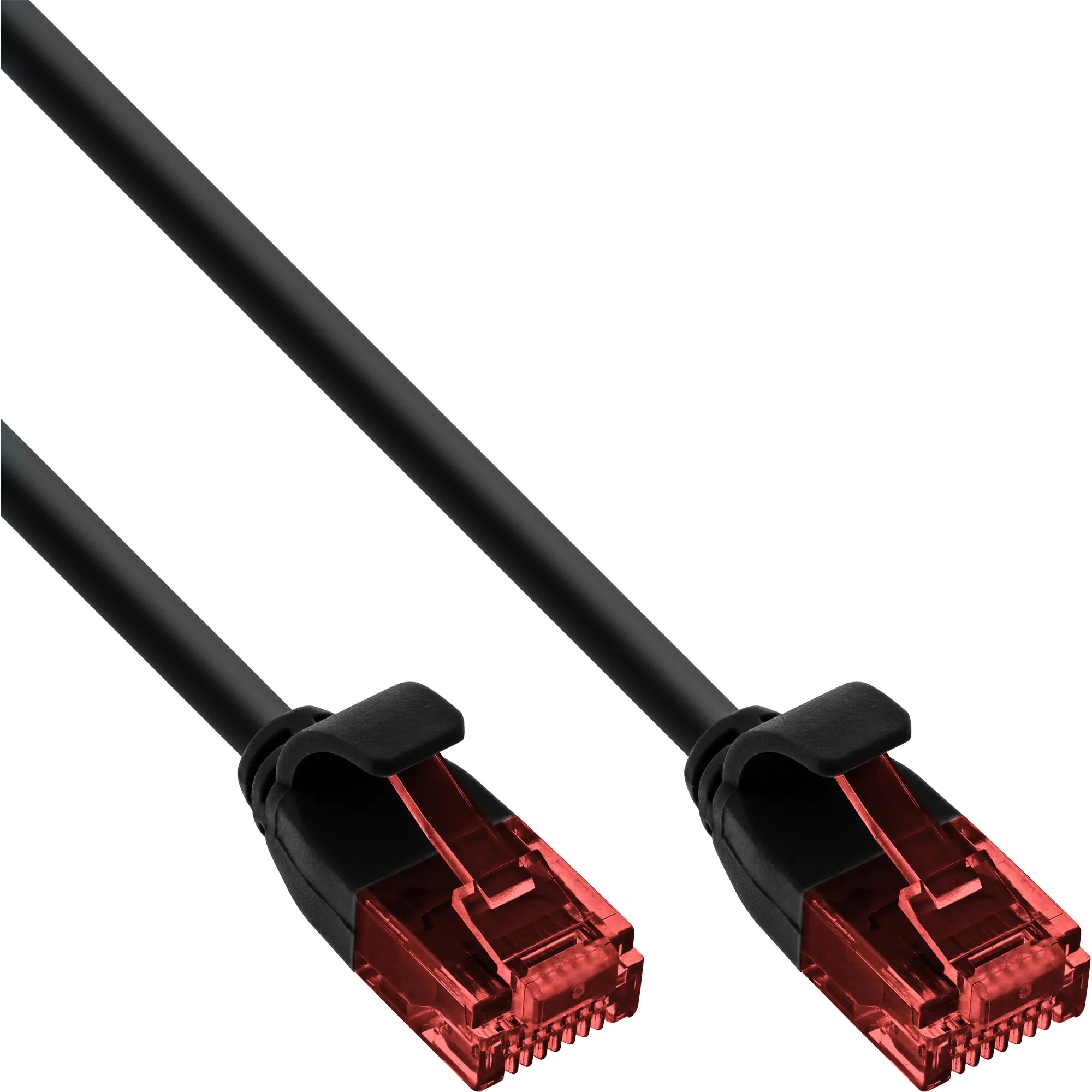 InLine Slim Patchkabel - U/UTP - Cat.6 - schwarz - 1,5m 71214S