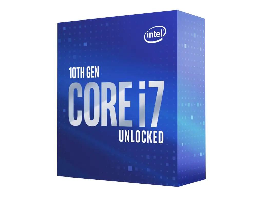 Intel Core i7 10700K - 3.8 GHz - 8 Kerne - 16 Threads - 16 MB Cache-Speicher - LGA1200 Socket - Box (ohne Kühler) BX8070110700K