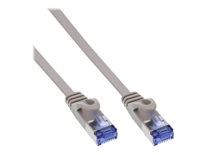 InLine Patchkabel flach - U/FTP - Cat.6A - grau - 5 m 71805