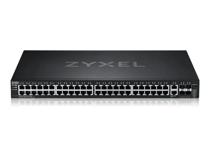 ZyXEL XGS2220 Series XGS2220-54 - Switch - L3-Zugang, NebulaFLEX Cloud - managed - 48 x Gigabit Ethernet + 6 x 10 Gigabit (Uplink) XGS2220-54-EU0101F