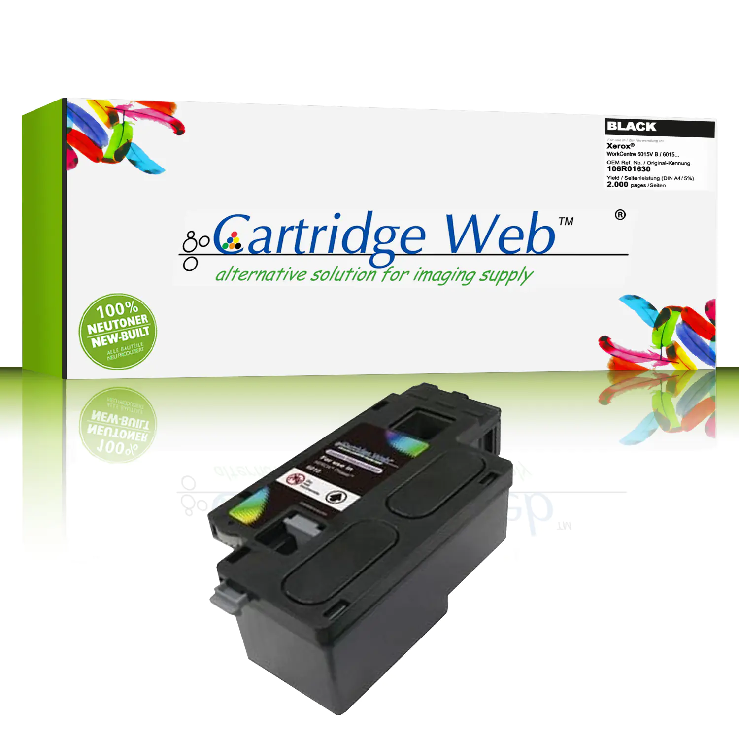 CartridgeWeb Toner kompatibel zu Xerox 106R01630 schwarz 2.000 Seiten CartridgeWeb Toner kompatibel zu Xerox 106R01630 schwarz 2.000 Seiten