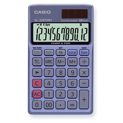 CASIO® Taschenrechner SL-320TER+ blau CASIO® Taschenrechner SL-320TER+ blau