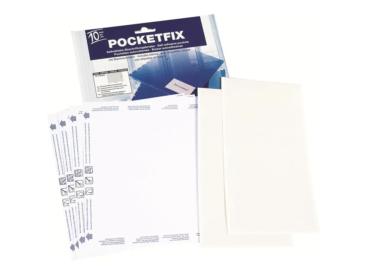 Durable POCKETFIX - Selbstklebende Tasche - für A7 (74 x 105 mm) 807719
