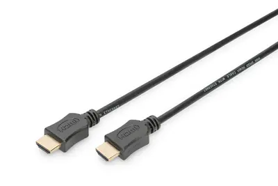 ASSMANN HDMI High Speed with Ethernet - HDMI-Kabel mit Ethernet - HDMI männlich zu HDMI männlich - 3 m - Doppelisolierung - Schwarz ASSMANN HDMI High Speed with Ethernet - HDMI-Kabel mit Ethernet - HDMI männlich zu HDMI männlich - 3 m - Doppelisolierung - Schwarz