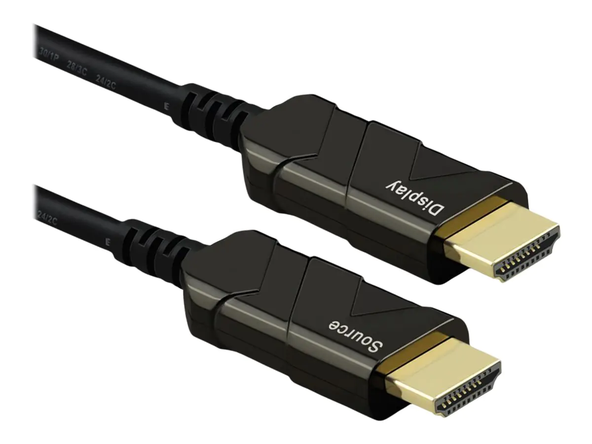 Roline - Ultra High Speed - HDMI-Kabel mit Ethernet - HDMI männlich zu HDMI männlich - 20 m - abgeschirmt - Schwarz - unterstützt 8K 60 Hz (7680 x 4320)