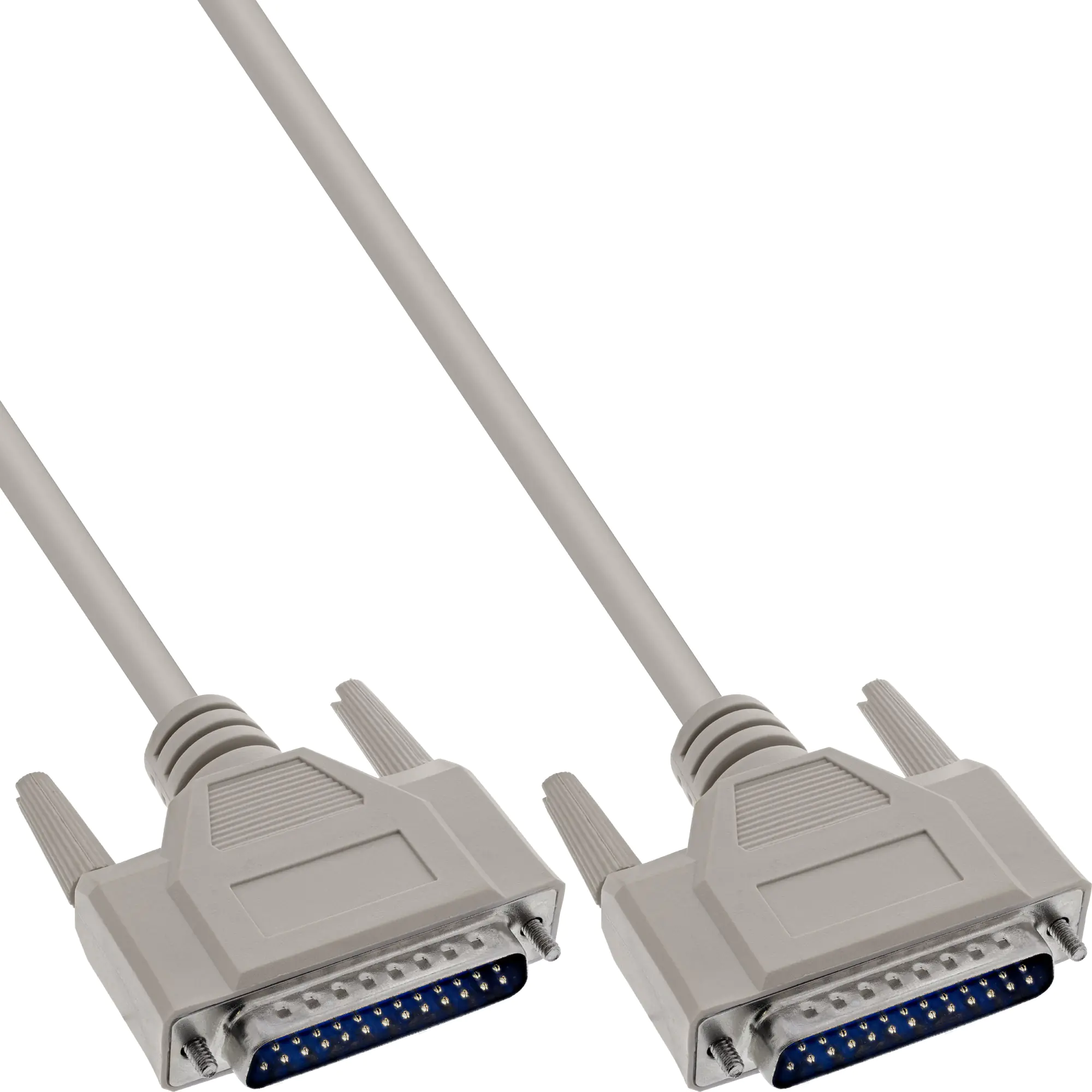 InLine Serielles Kabel - 25pol Stecker / Stecker - vergossen - 1:1 belegt - 10m 11119M