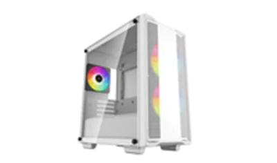 Deepcool CC360 ARGB Micro-Tower ATX White PC Case 3x Pre-Installed 120mm Fans Tempered - Tower