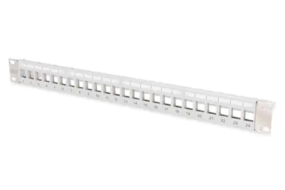 DIGITUS Modulares Patchpanel für Keystone Jacks 1HE - unbestückt DN-91410-LF