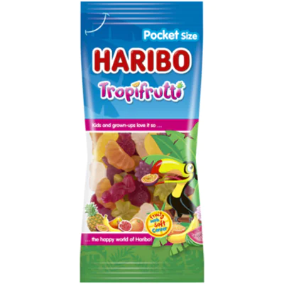 HARIBO Fruchtgummi Tropifrutti 14 x 75 g/Pack. HARIBO Fruchtgummi Tropifrutti 14 x 75 g/Pack.