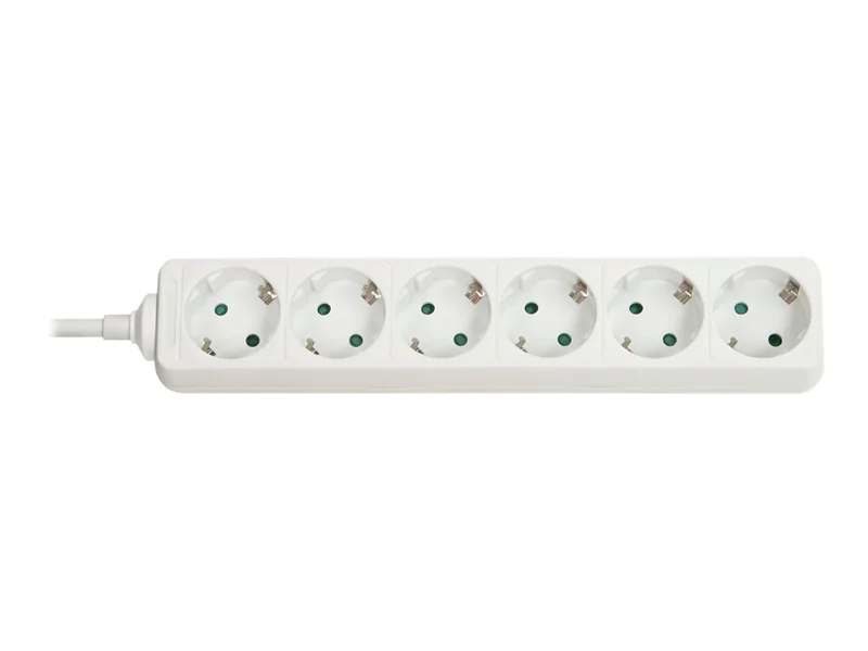 LINDY - Steckdosenleiste - Wechselstrom 250 V - 3500 Watt - Ausgangsanschlüsse: 6 - 1.4 m - weiß
