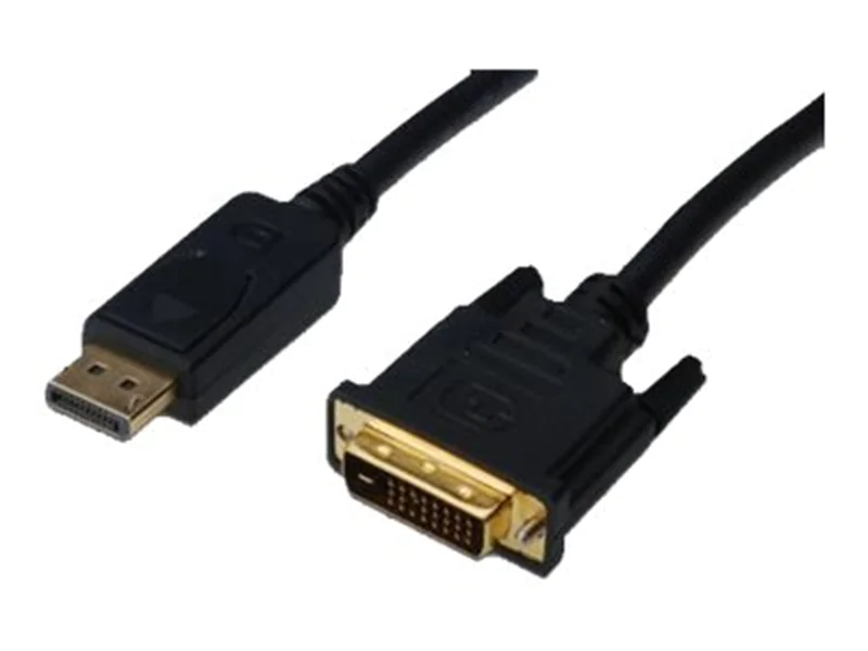 ASSMANN - DisplayPort-Kabel - DisplayPort (M) zu DVI-D (M) - 3 m - geformt - Schwarz ASSMANN - DisplayPort-Kabel - DisplayPort (M) zu DVI-D (M) - 3 m - geformt - Schwarz