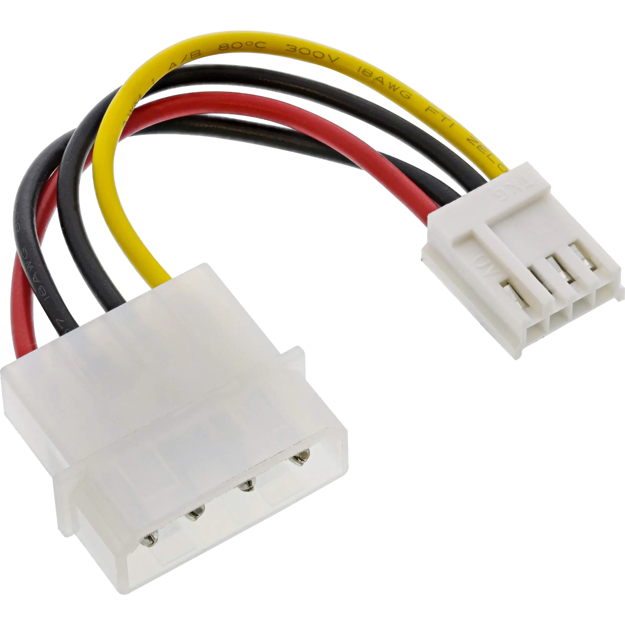 InLine - Stromkabel - interne Stromversorgung, 4-polig (M) zu 4-Pin-Mini-Stromversorgungsstecker (W) - 6 cm