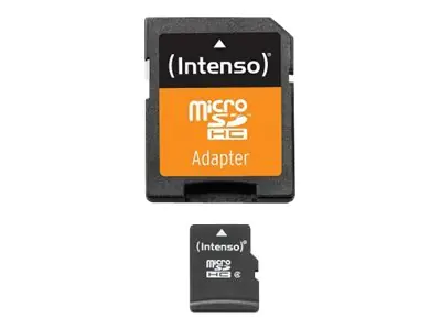 Intenso - Flash-Speicherkarte (microSDHC/SD-Adapter inbegriffen) - 32 GB - Class 4 - microSDHC