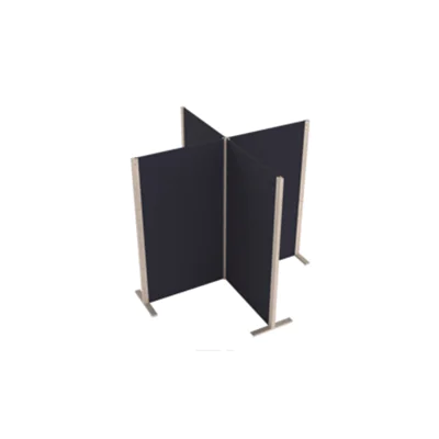 magnetoplan® Stellwand Akustik Wood 210 x 210 x 180 cm (B x H x T) Zweibeinstativ Filz blau magnetoplan® Stellwand Akustik Wood 210 x 210 x 180 cm (B x H x T) Zweibeinstativ Filz blau