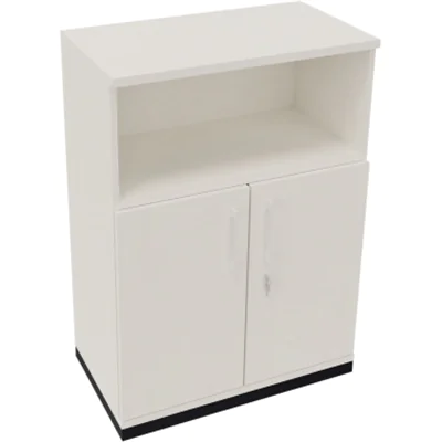 Kombischrank 2OH Tür 1OH Regal B800xT442xH1133mm an/Weiß Kombischrank 2OH Tür 1OH Regal B800xT442xH1133mm an/Weiß