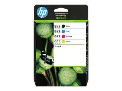 HP 953 - 4er-Pack - Schwarz, Gelb, Cyan, Magenta 6ZC69AE#LS1
