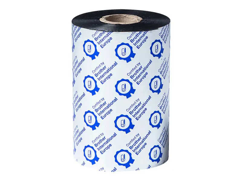 Brother Thermotransfer-Farbband BRP1D450110 Schwarz 110 mm x 450 m Pack a 8 Stck