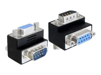 Delock - Serieller Adapter - DB-9 (W) zu DB-9 (M) - 90° Stecker
