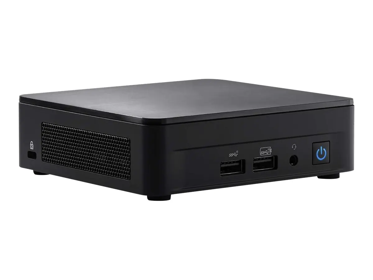 Intel Next Unit of Computing 12 Pro Kit - NUC12WSKi5 - Barebone - Slim Chassis - 1 x Core i5 1240P - RAM 0 GB - Intel Iris Xe Grafikkarte - 1GbE, 2.5GbE, Bluetooth 5.2 - WLAN: 802.11a/b/g/n/ac/ax, Bluetooth 5.2