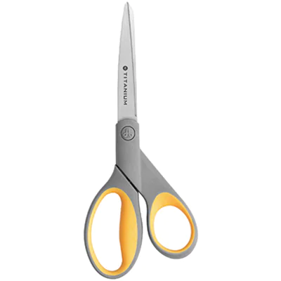 Westcott Schere Titanium Super E-30481 00 21cm grau/gelb Westcott Schere Titanium Super E-30481 00 21cm grau/gelb