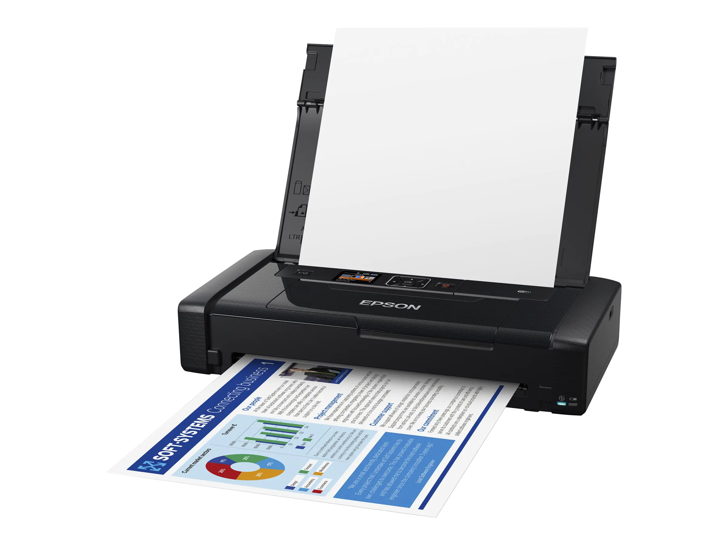 Epson WorkForce WF-110W - Drucker - Farbe - Tintenstrahl - A4 - 5760 x 1440 dpi - bis zu 7 Seiten/Min. (einfarbig) C11CH25401