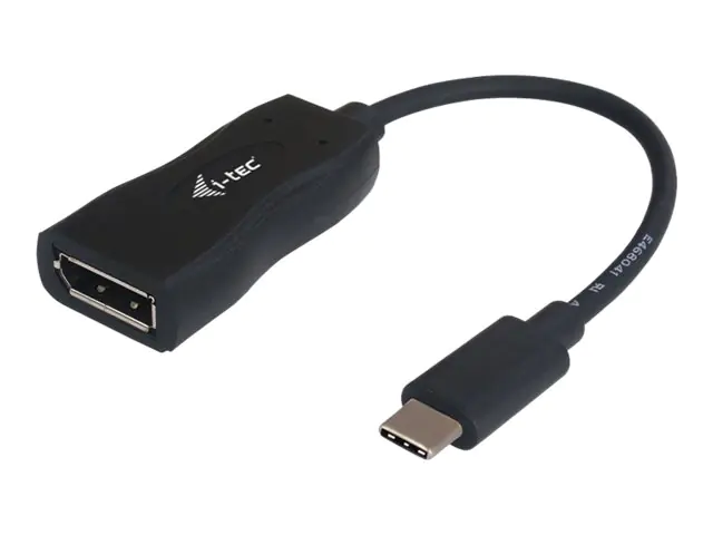 i-Tec USB-C Display Port Adapter - Externer Videoadapter - USB-C 3.1 - DisplayPort - Schwarz i-Tec USB-C Display Port Adapter - Externer Videoadapter - USB-C 3.1 - DisplayPort - Schwarz
