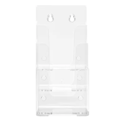 Deflecto® Prospekthalter "Classic" 12 x 22 x 12 cm (B x H x T) 1/3 DIN A4 Polystyrol transparent 3 Fächer Deflecto® Prospekthalter "Classic" 12 x 22 x 12 cm (B x H x T) 1/3 DIN A4 Polystyrol transparent 3 Fächer